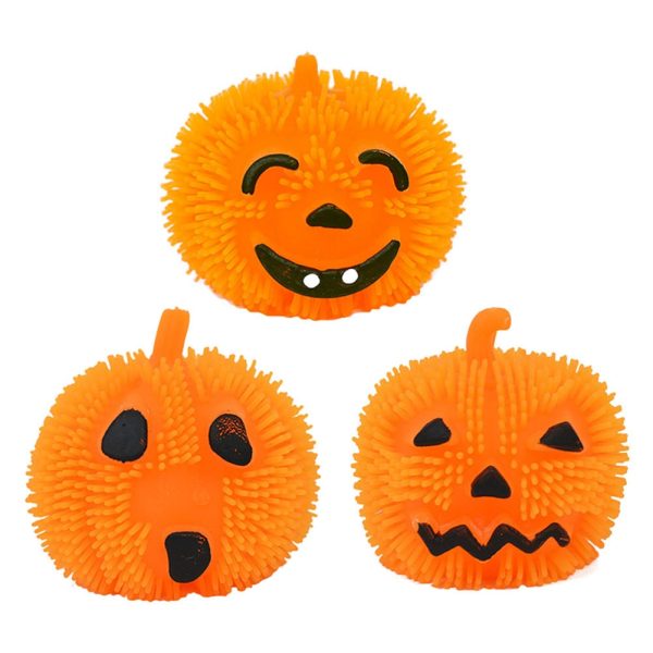 balle anti-stress halloween citrouille