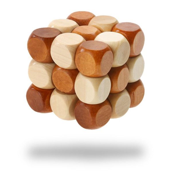 cube serpent bois